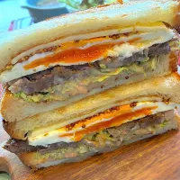 本日のトーストサンド|じゅんさんさん