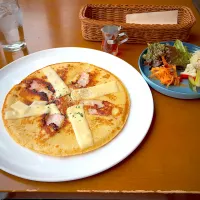 ベーコンとゴーダチーズのパンネクック|ぼるぴぃ〜さん