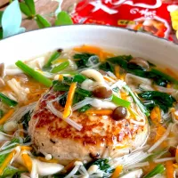 きのこと野菜たっぷり餡掛け豆腐ハンバーグ| みずほさん