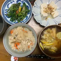 夕食　炊き込みご飯|ATさん