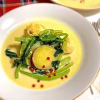 鶏胸肉と小松菜のカレークリーム煮| 花🍀さん