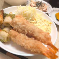 海老フライ＆ちくわの磯辺揚げ|naonaoさん