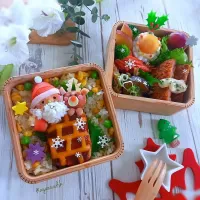 🏠️煙突からひょっこり
サンタとトナカイ✨
🎄クリスマス弁当|ayano.adshさん