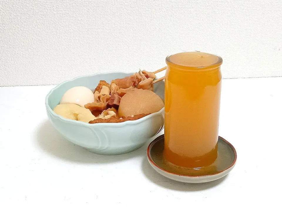 【私がおでん🍢を作る理由🎯】こっちも主役！おでんの出汁割り🍶|Falco*さん