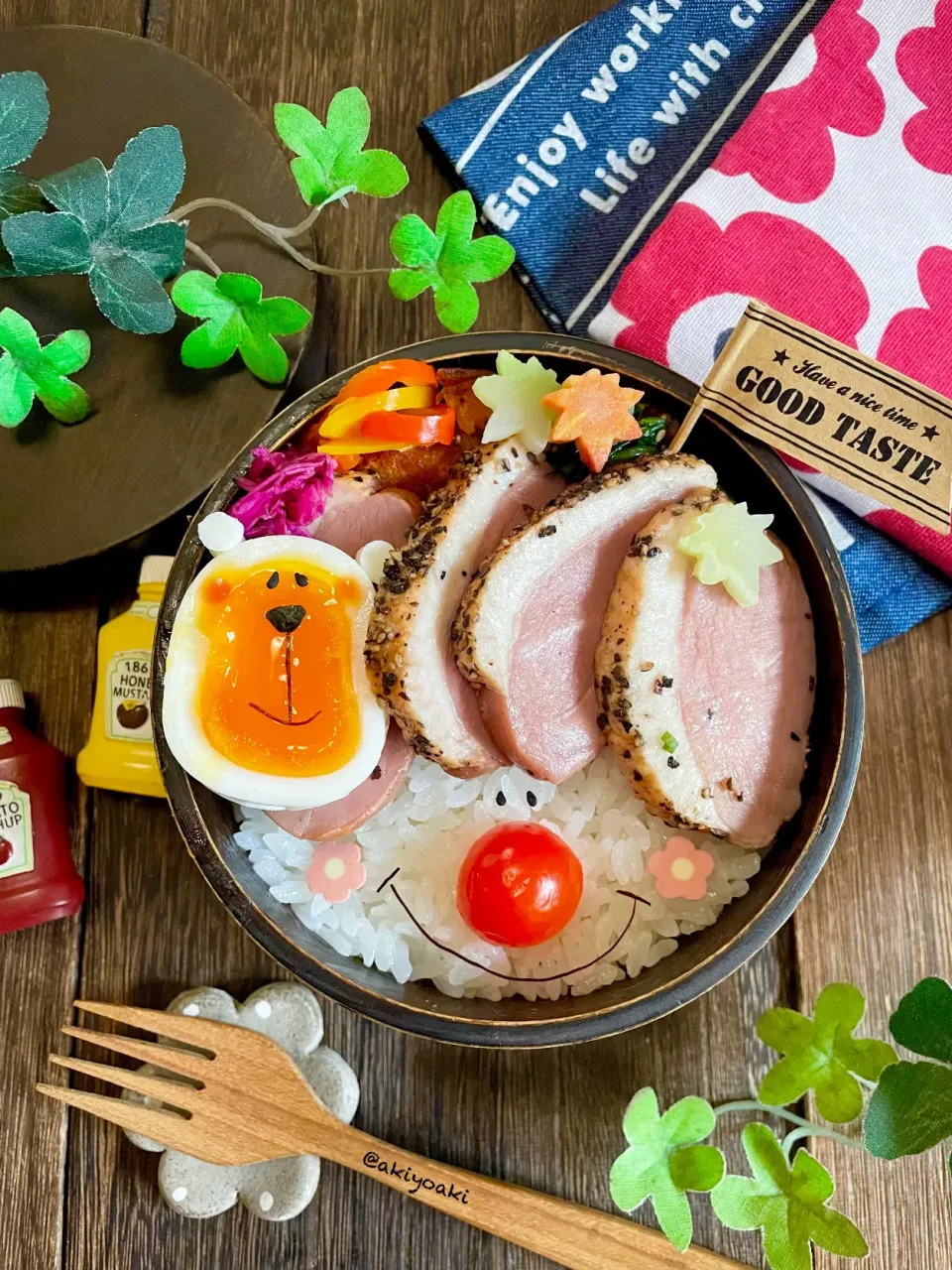 鴨ロース弁当|Akiyoෆ¨̮⑅さん