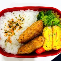 業スーのサーモンフライでお弁当。|ちはるさん