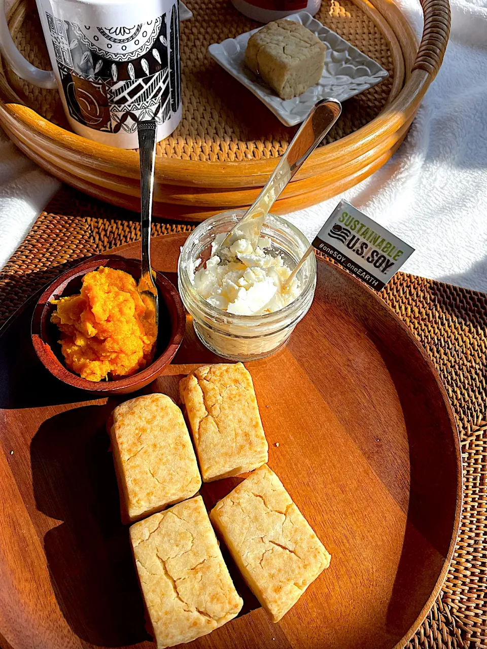 ヴィーガン発酵バター風とホエー米粉スコーン|kyon2さん