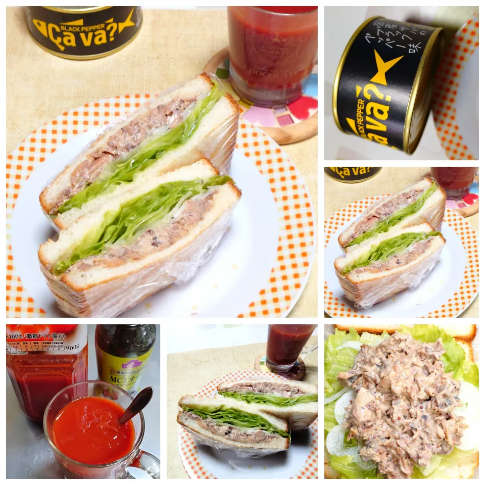 食べごたえ抜群♪ さば缶のサンドイッチ|うたかた。さん