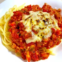 鶏ミンチでミートソースパスタ|pepiさん