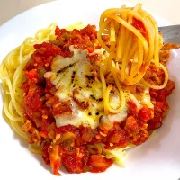 鶏ミンチでミートソースパスタ|pepiさん