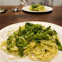 スティックブロッコリーのスパゲッティ| タロッカ主夫見習いさん