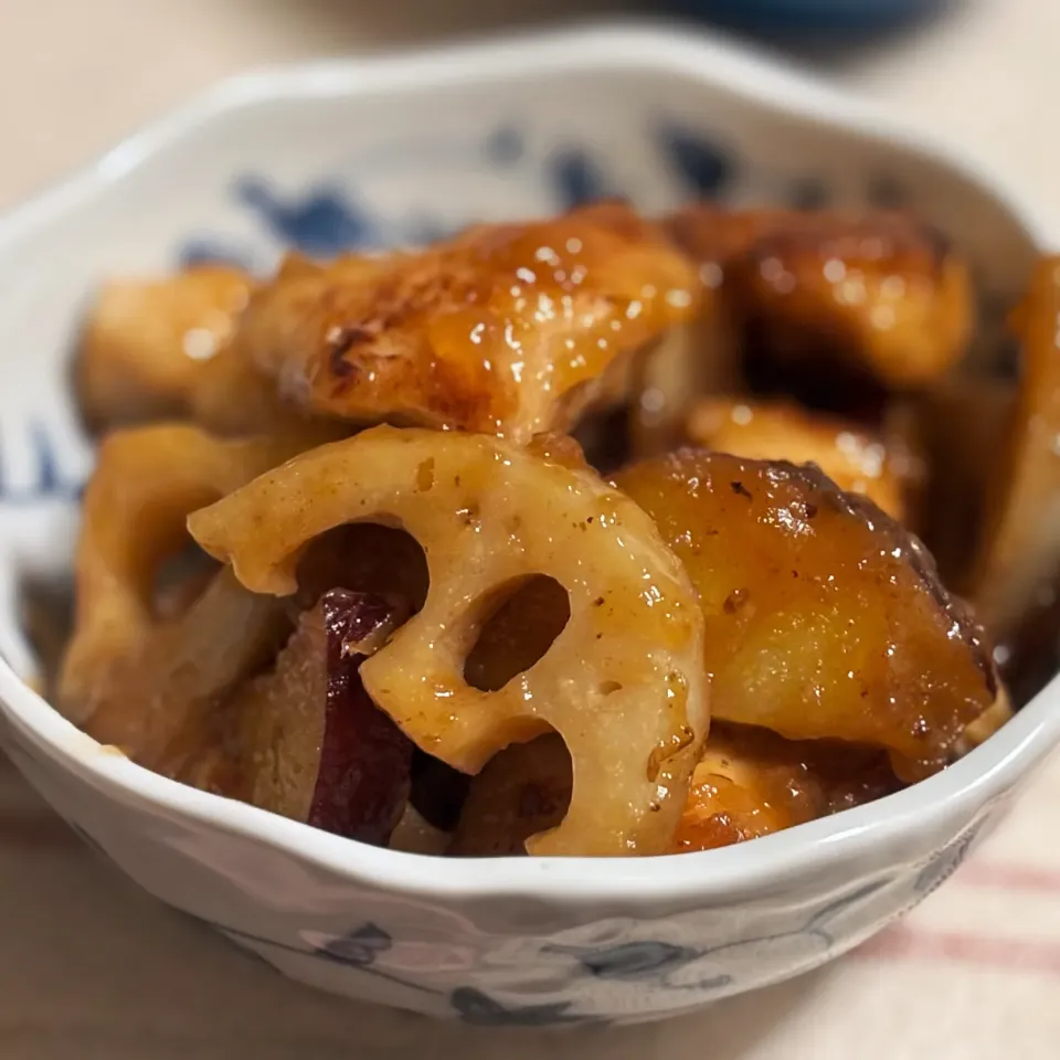 🍠根菜の甘酢あん|ももさん