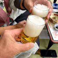 かんぱーい🍺🍺@有馬温泉のとある温泉旅館の宴会場|なびさん