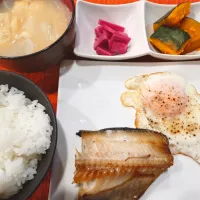 縞ほっけの干物定食|伊藤央さん