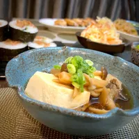 12/6 豆腐の木の子餡掛け💗|あーるさん