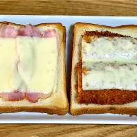 ☆ベーコンチーズトースト ☆さんまフライチーズトースト|まぁたんさん