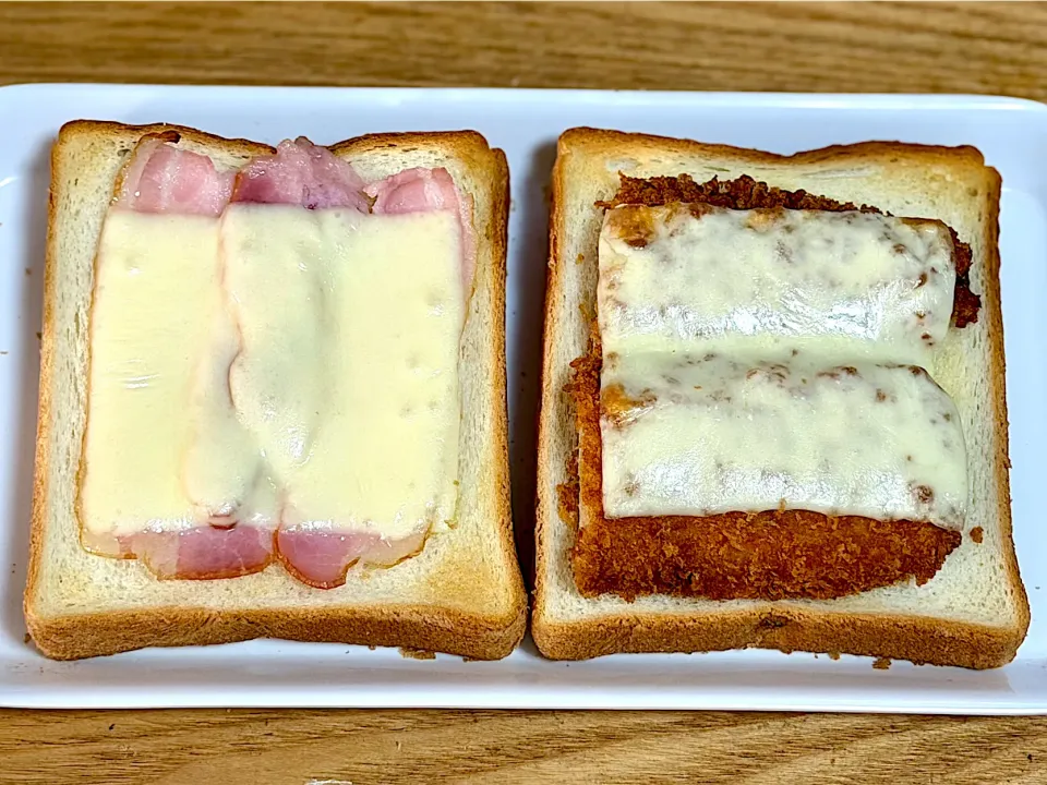 ☆ベーコンチーズトースト ☆さんまフライチーズトースト|まぁたんさん