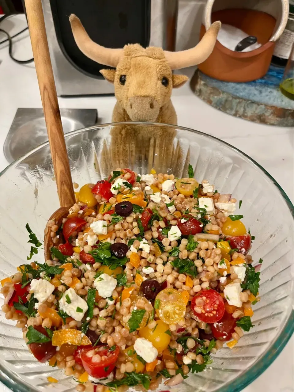 2025/12/5   地中海風パールクスクスのサラダ　Mediterranean Pearl Couscous Salad|21 Boys & 野鳥さん