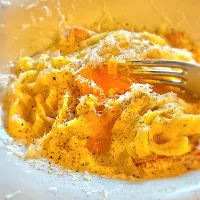 ３種のチーズとベーコンのカルボナーラ|みゃ〜・はつさん