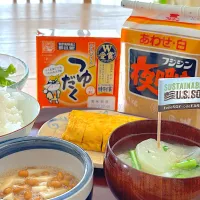 アメリカ産サステナビリティ認証大豆で〜朝ごはん