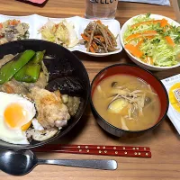 素揚げ野菜と目玉焼きのせカレー🍛|モモ&ハーブmama🐰🐹🐢🐠🦐❤️さん