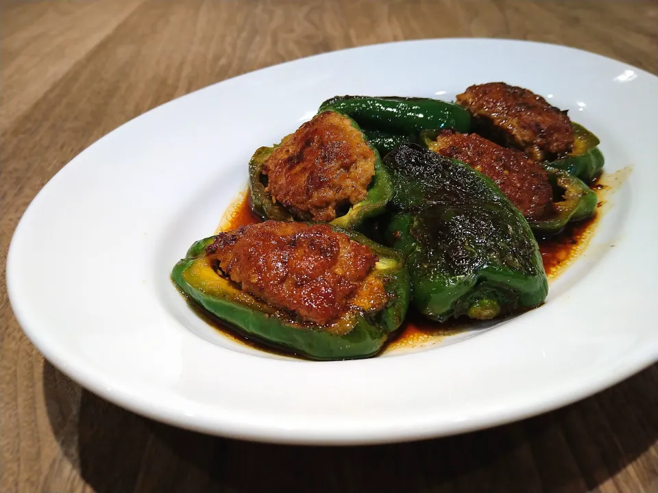 ピーマンの肉詰め|古尾谷りかこさん