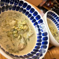 青のりと牡蠣の豆乳スープパスタ|Anyaさん