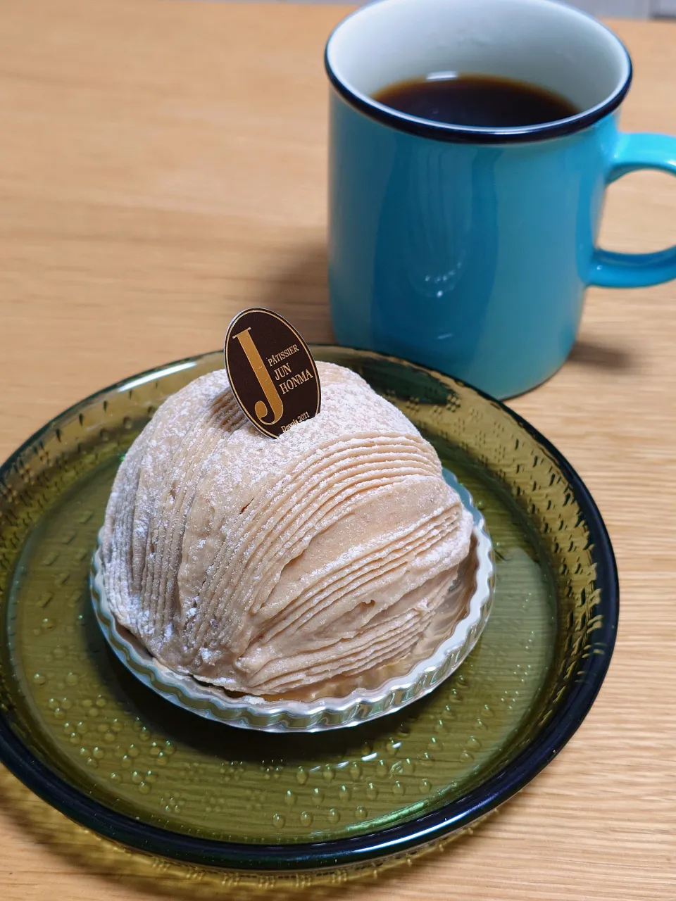 高円寺・パティシエ　ジュン　ホンマのくじら山のモンブランとコーヒー|すーさん