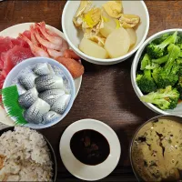 刺身の盛り合わせ