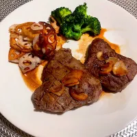 今夜はオーストラリア産ランプステーキ|めんちゃんさん