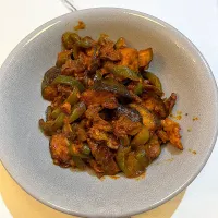 ナスとピーマンと銀皮の甜麺醤炒め⭐️|めぐちゃんさん