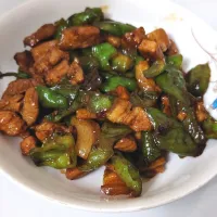 Screw peppers with pork belly 😬🐷🌶️ Chinese dish 😋😍|🍒lynnlicious🍒さん