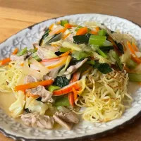 マルちゃん焼きそばであんかけかた焼きそば| meronさん