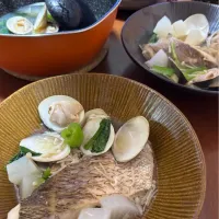 naho_nonaさんの料理 フライパンひとつで簡単　鯛とアサリのアクアパッツァ|naho_nonaさん