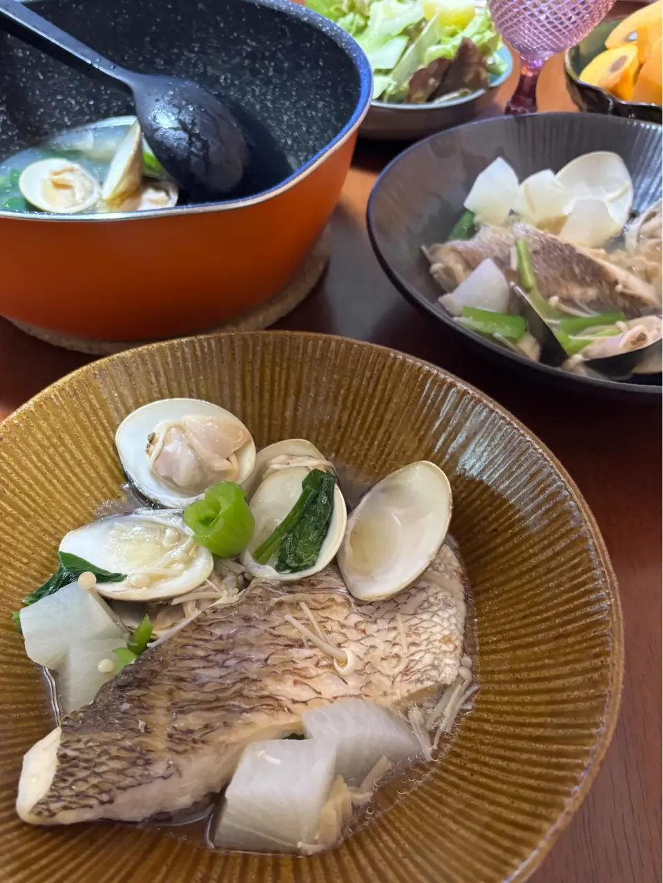 naho_nonaさんの料理 フライパンひとつで簡単　鯛とアサリのアクアパッツァ|naho_nonaさん