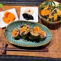 自家製キムチとアメリカ産サスティナビリティ認証大豆使用納豆のキンパ|kyon2さん