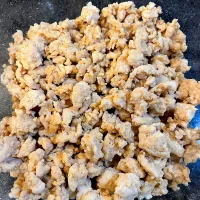 鶏むね挽肉のそぼろ|パパ手料理さん