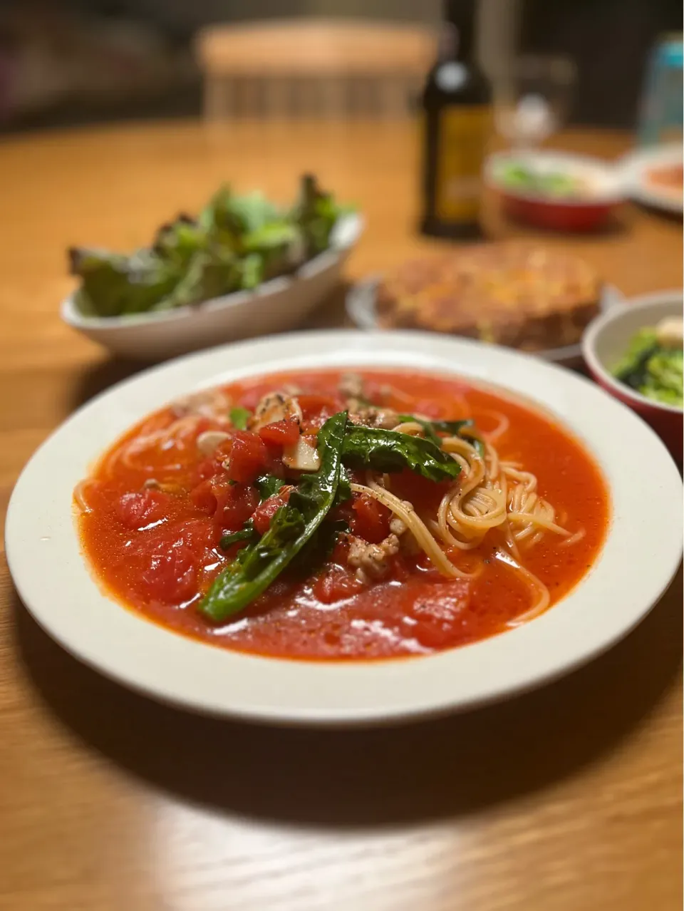 12/6の夕食　トマトパスタ|yoneさん