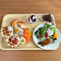 ワッフルモーニングプレート|sachi ＊さん