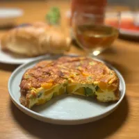 12/6の夕食　かぼちゃのオムレツ|yoneさん