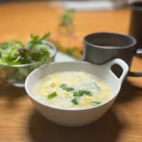 12/7の朝食　たまご雑炊|yoneさん