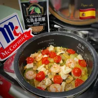 🇪🇸炊飯器でパエリア🥘