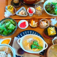 発酵食ランチ屋さんの鱈の豆乳グラタン♪お腹によかった〜