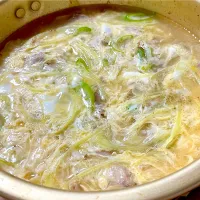 持ち越し鍋出汁でスペアリブ雑炊|deekay71さん