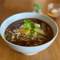 12/7の昼食　胡麻味噌酸辣湯麺