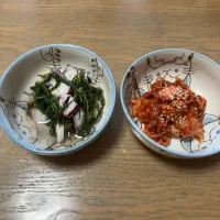 タコとおかひじきの酢の物&タコキムチ|Kojiさん