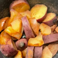 さつまいもとりんごのシナモンシュガー煮🍎