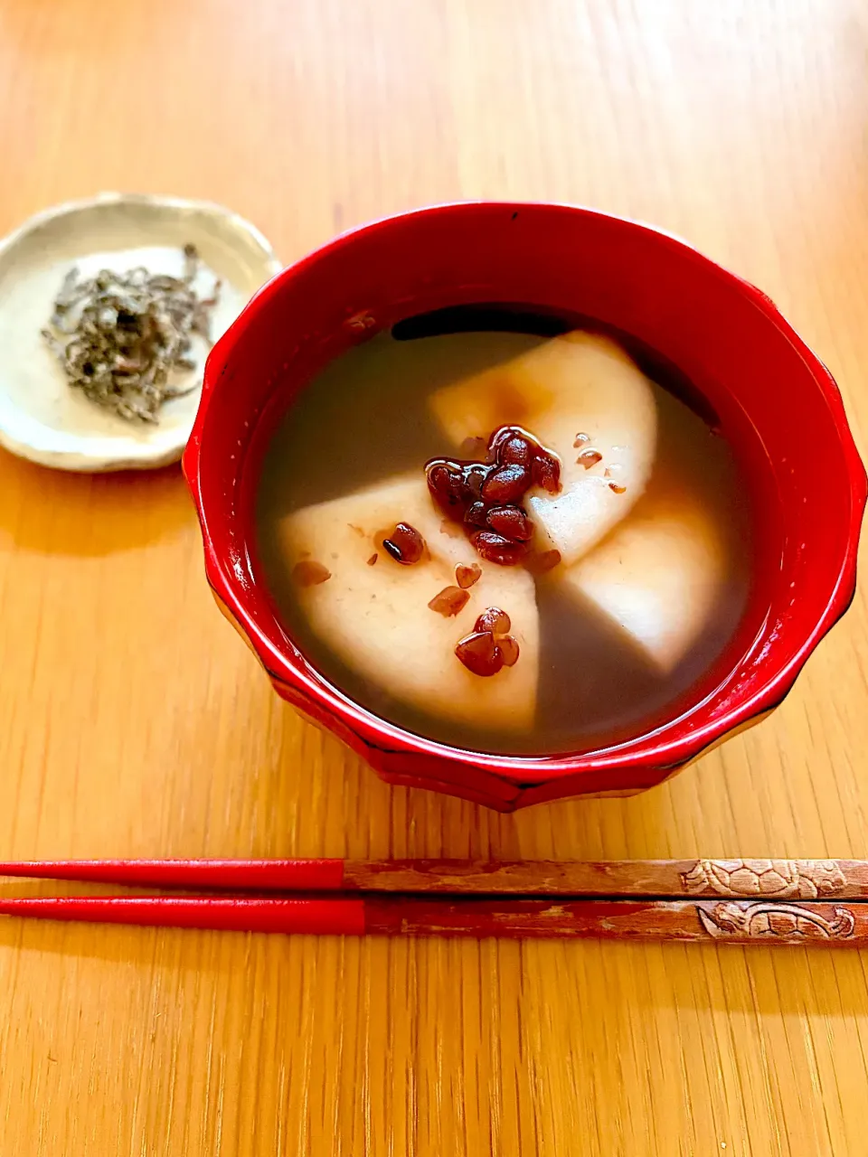 ふわもち丸餅で、ほっとお汁粉時間|kaeさん