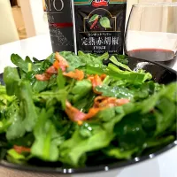 春菊とカリカリベーコンサラダ|ケイさん