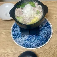 豚バラのみぞれ鍋|銀蔵じいちゃんさん